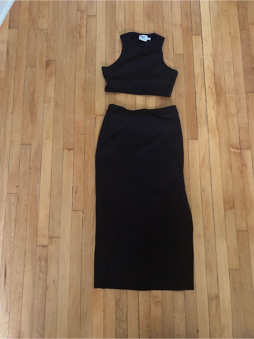 Princess Polly crop top and skirt set